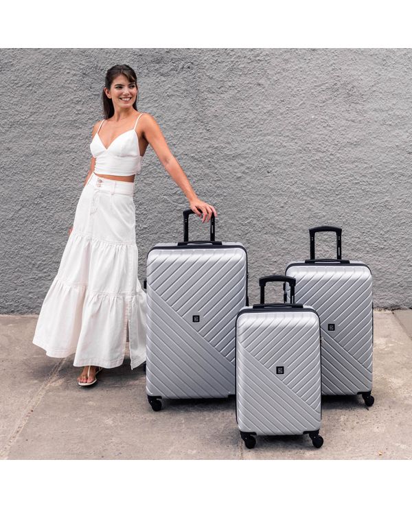 Conjunto Malas de Viagem Dynasty P, M e G ABS Rodas 360