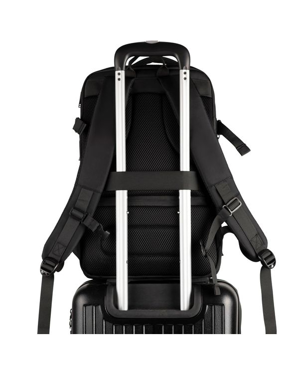 Mochila de Viagem Grande Expansível Preta