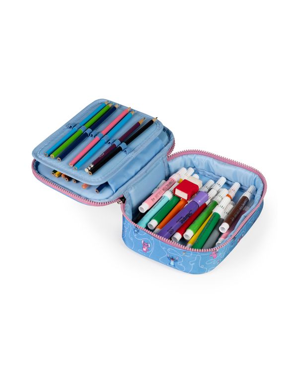 Kit Mochila Temático Tropical com Mochila de Rodinhas + Lancheira + Estojo