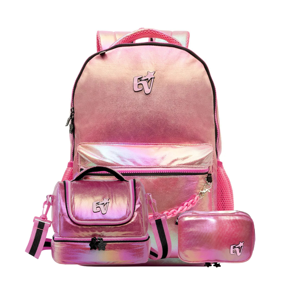 Kit Mochila Trend 2026 com Mochila + Lancheira Térmica + Estojo