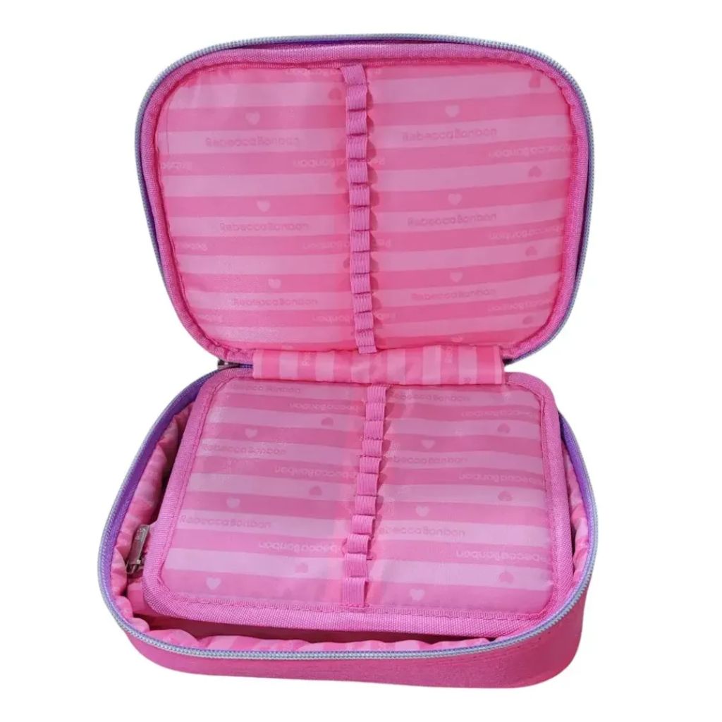 Mochila Fashion Lovers 2026 com Mochila de Rodinhas + Lancheira Térmica + Estojo