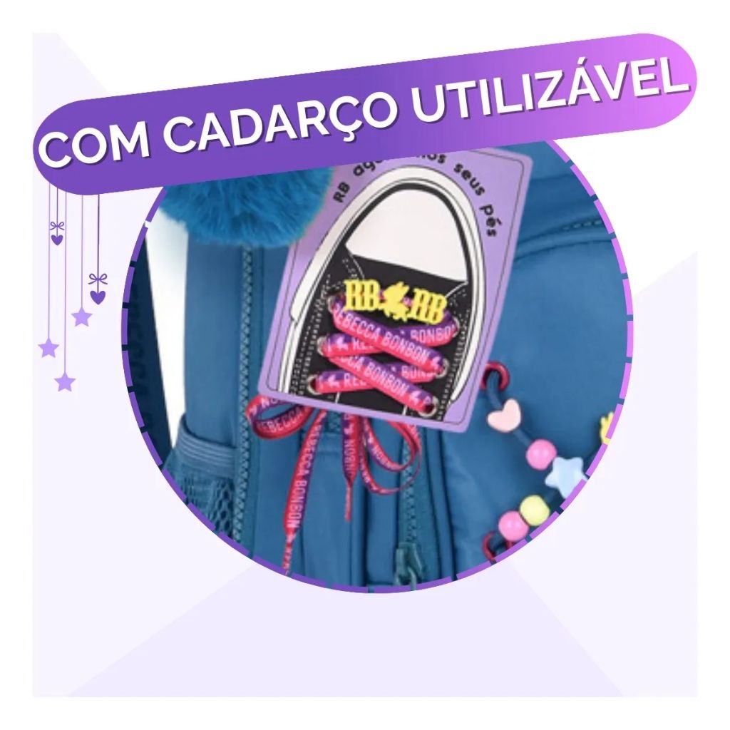 Mochila Fashion Lovers 2026 com Mochila de Rodinhas + Lancheira Térmica + Estojo