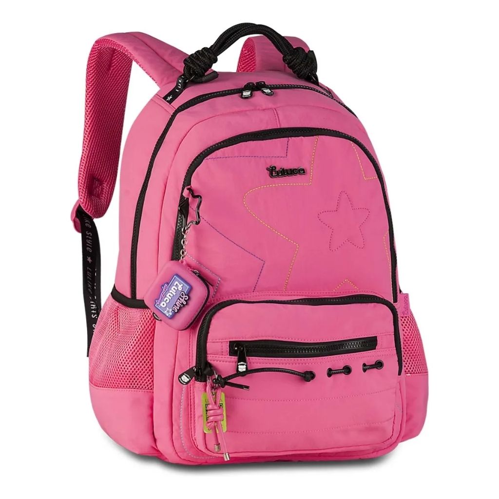 Mochila Luluca 2026 com Mochila de Rodinhas + Lancheira Térmica + Estojo