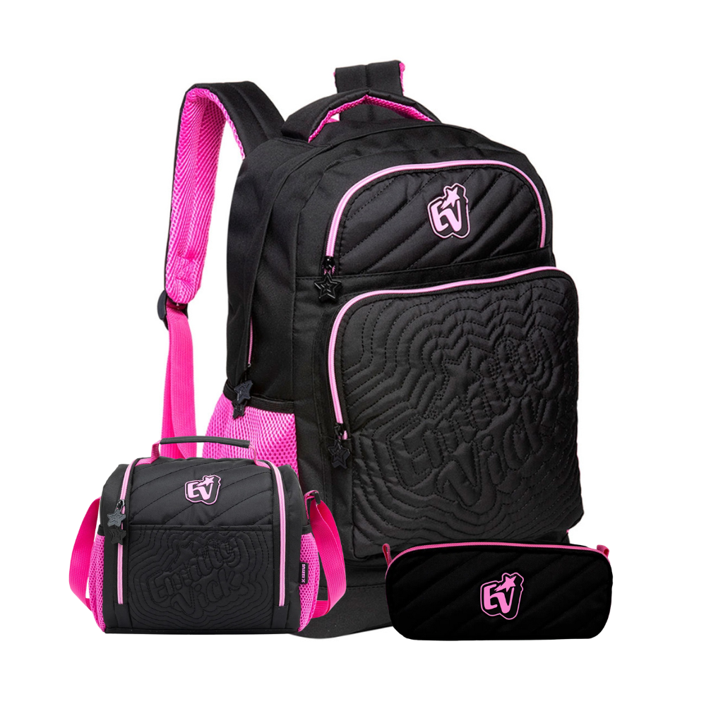 Kit Mochila Trend 2026 com Mochila + Lancheira Térmica + Estojo