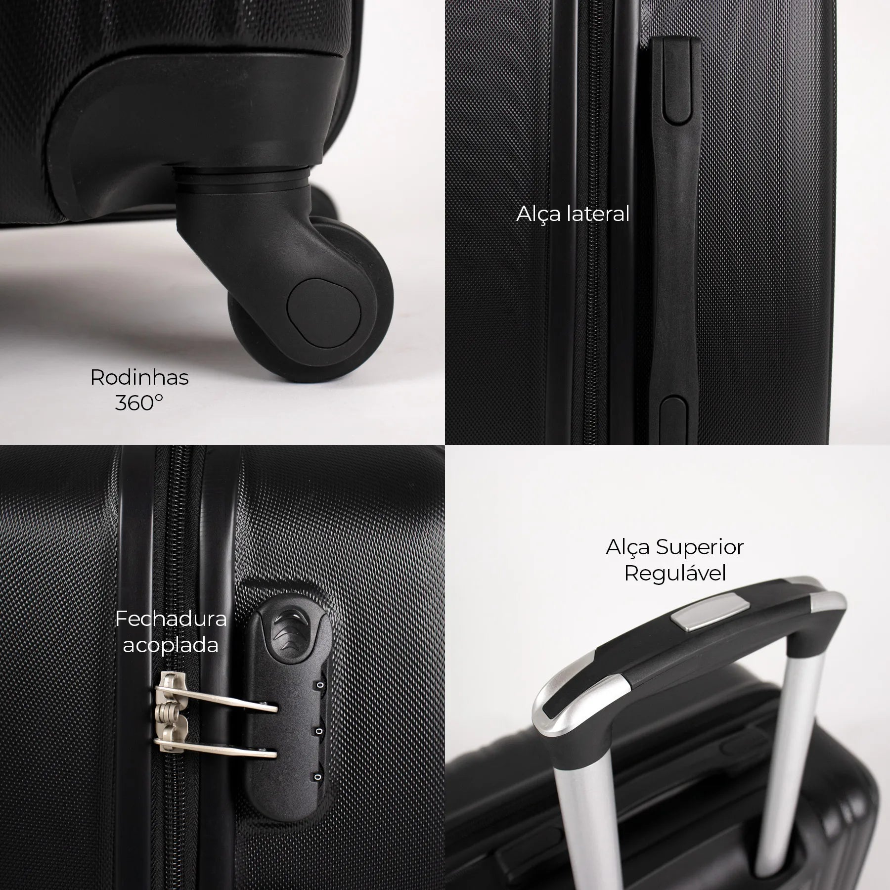 Conjunto de Malas P M G para Viagem Internacional