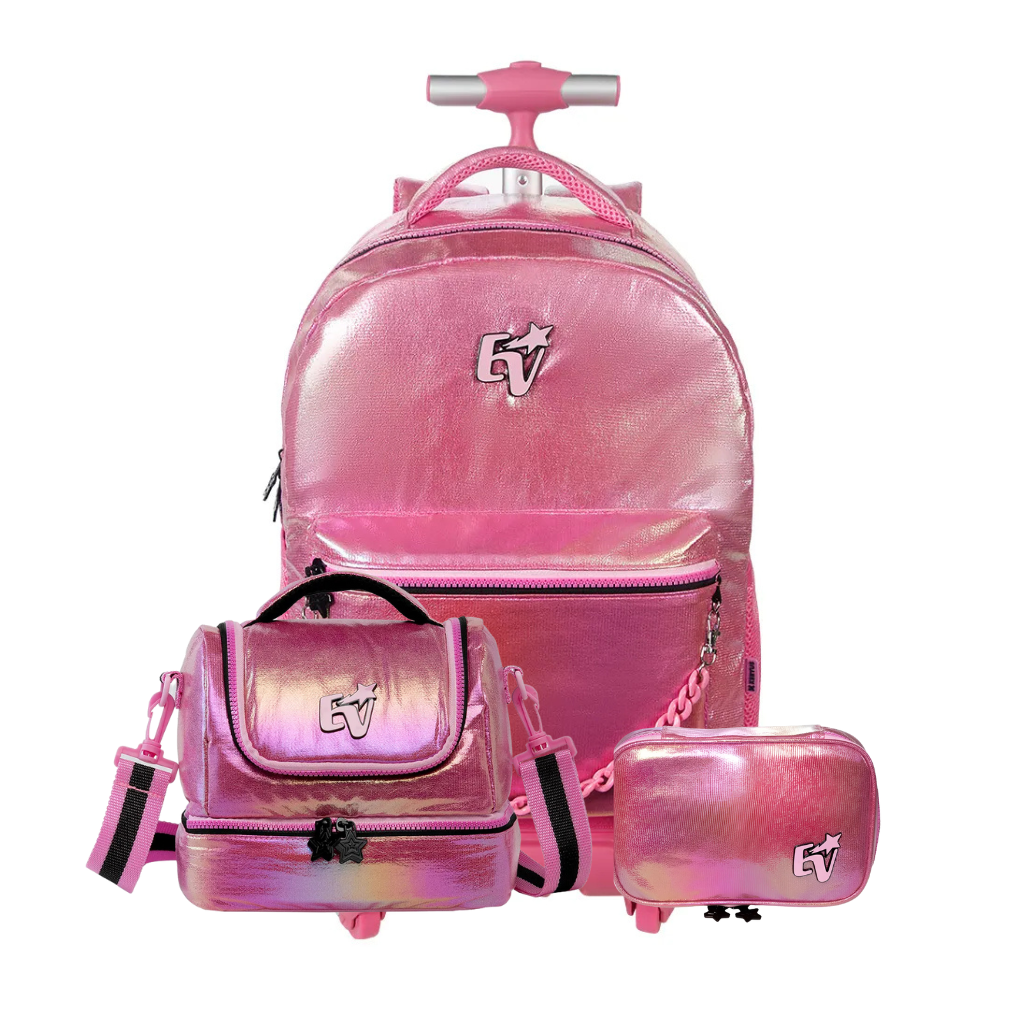 Kit Mochila Trend 2026 com Mochila + Lancheira Térmica + Estojo