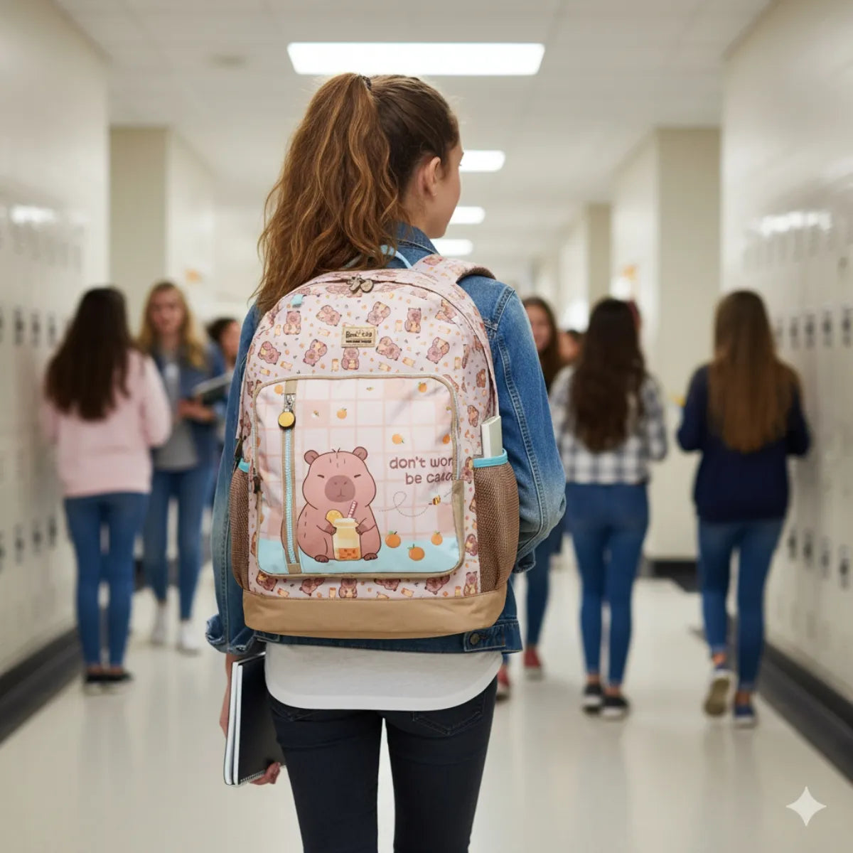 Kit Mochila Tema Animal Fashion com Mochila + Lancheira + Estojo Box