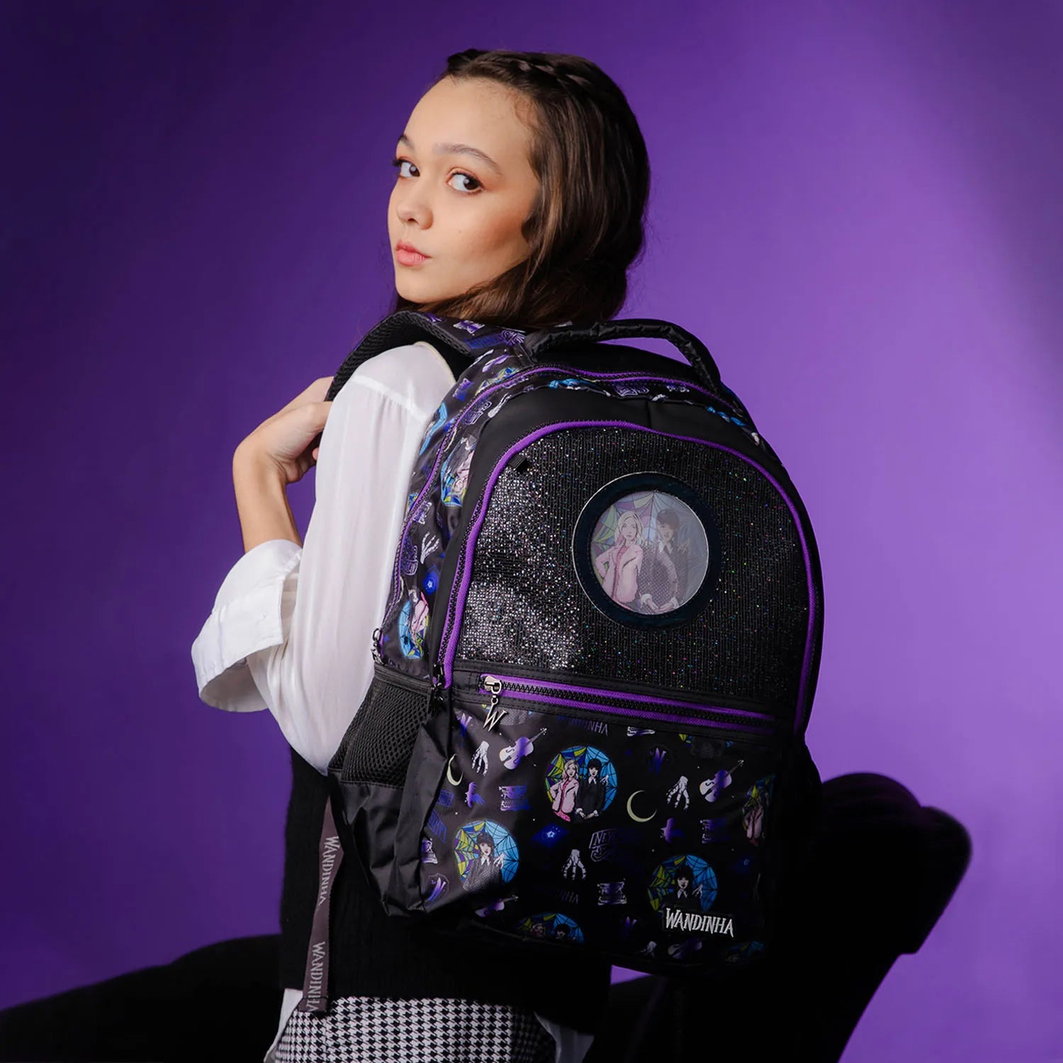 Kit Mochila Estilo Dark com Mochila + Lancheira Térmica + Estojo