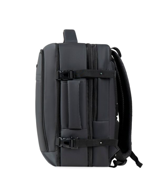 Kit de Mochila de Viagem Attack Preta e Bomba de Sucção Elétrica Portátil