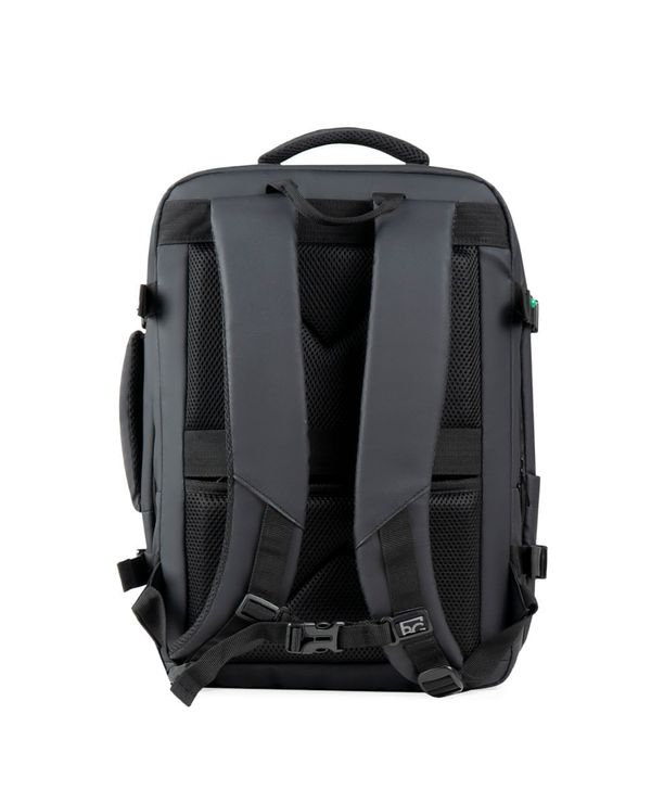 Kit de Mochila de Viagem Attack Preta e Bomba de Sucção Elétrica Portátil