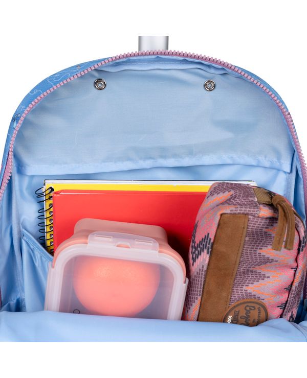 Kit Mochila Temático Tropical com Mochila de Rodinhas + Lancheira + Estojo