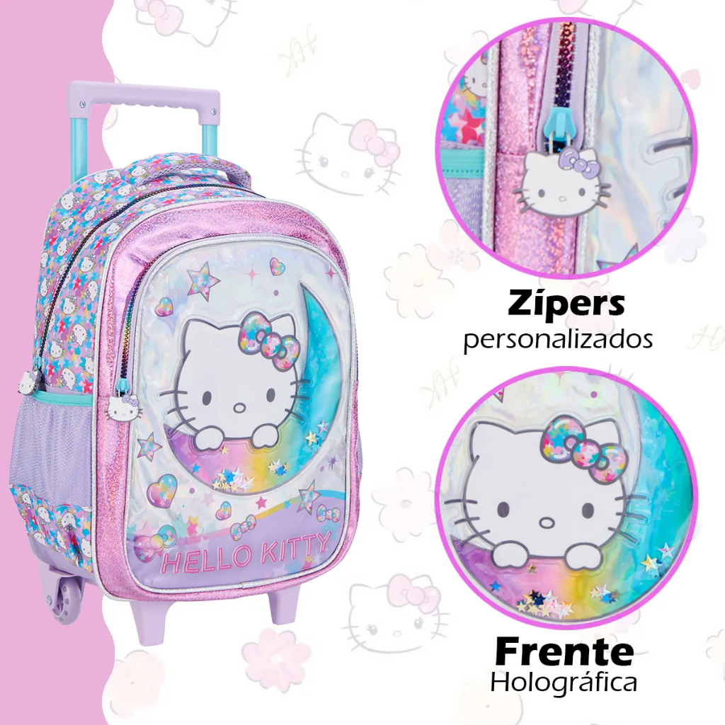 Kit Mochila Kitty 2026 com Mochila + Lancheira Térmica