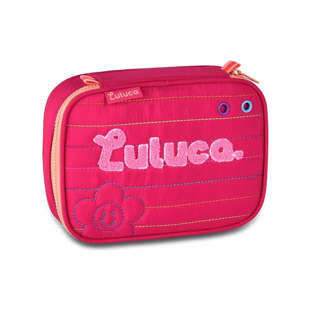 Mochila Luluca 2026 com Mochila de Rodinhas + Lancheira Térmica + Estojo