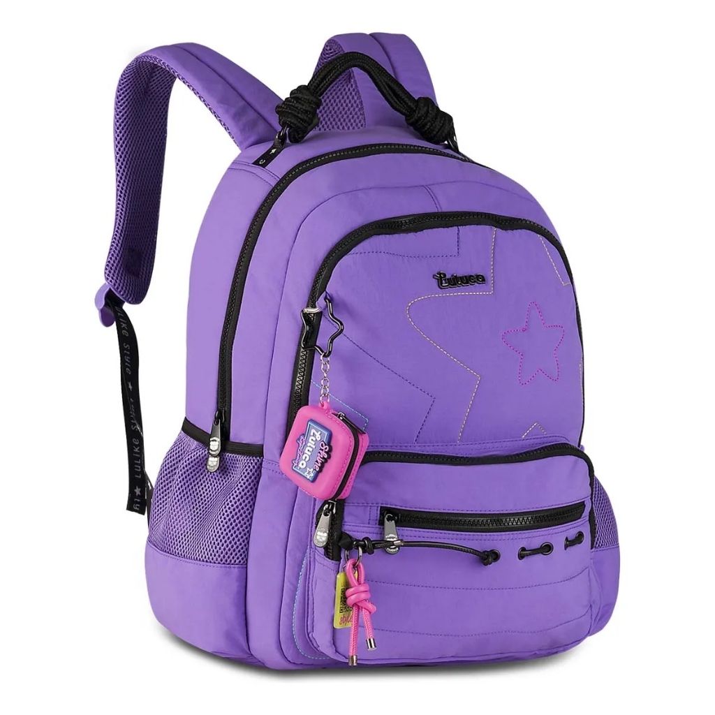 Mochila Luluca 2026 com Mochila de Rodinhas + Lancheira Térmica + Estojo