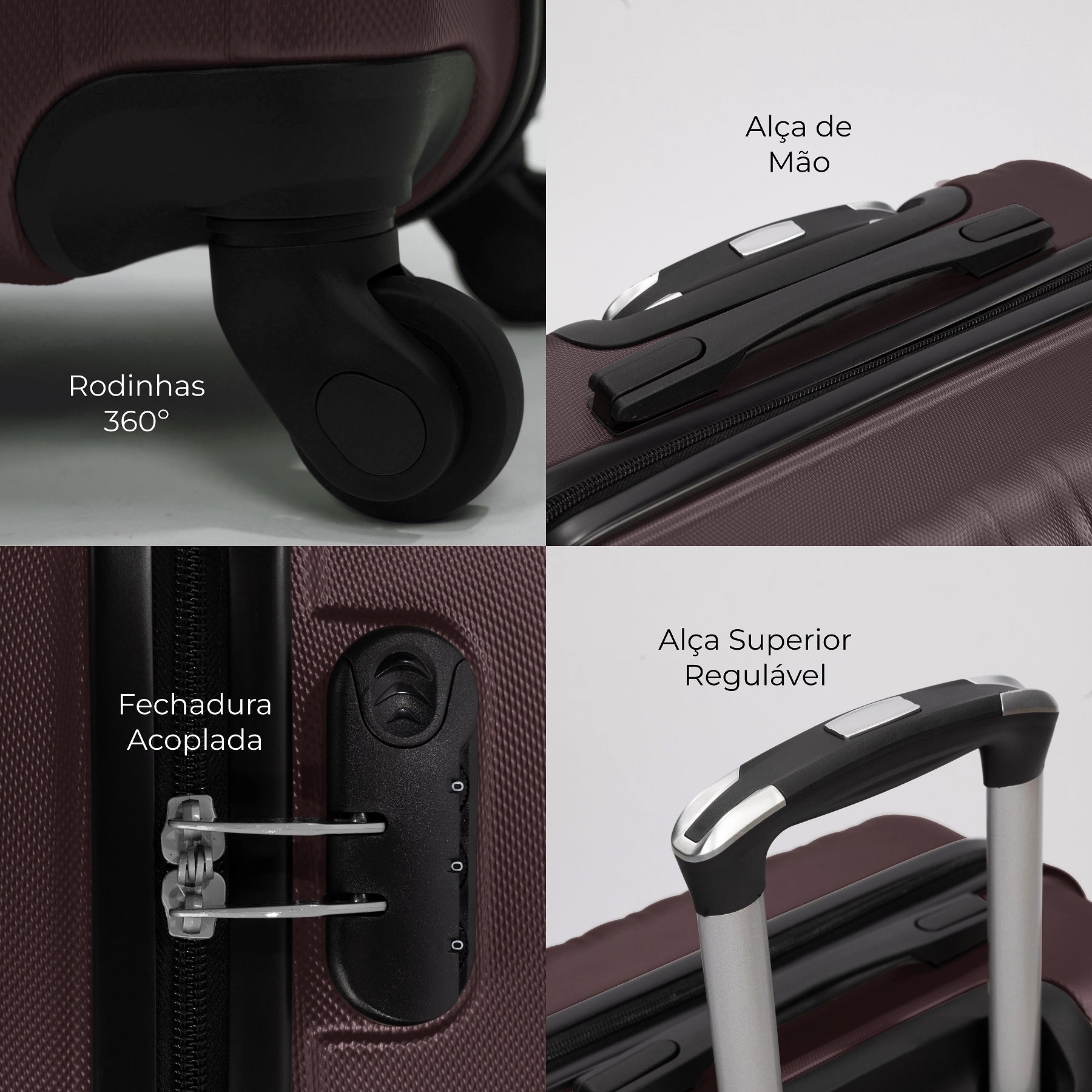 Conjunto de Malas P M G para Viagem Internacional