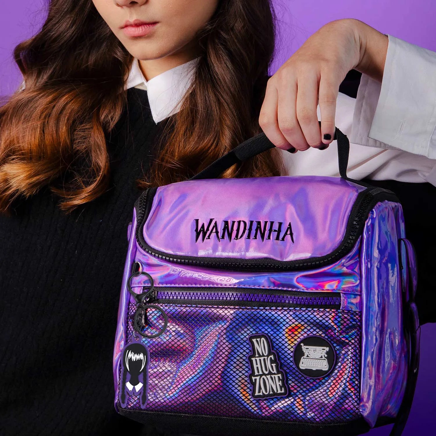 Kit Mochila Estilo Dark com Mochila + Lancheira Térmica + Estojo